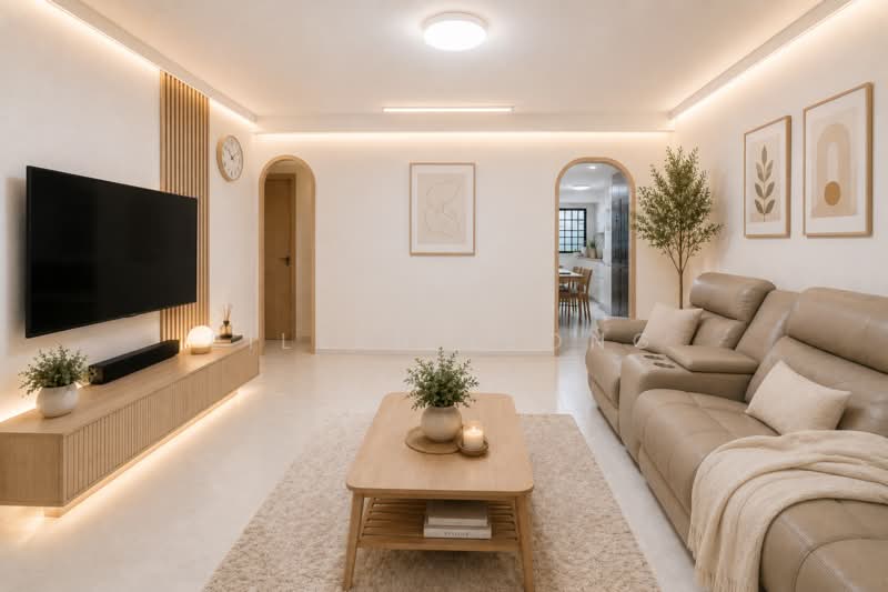 337 Ang Mo Kio Avenue 1, 337 Ang Mo Kio Avenue 1, 3 Bedrooms, 979 sqft, HDB Flat For Sale, by Eileen Leong, 500006443 - Living Room - For Illustration Only - PropertyGuru.com.sg