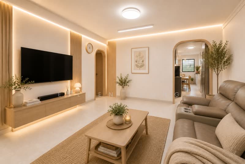 337 Ang Mo Kio Avenue 1, 337 Ang Mo Kio Avenue 1, 3 Bedrooms, 979 sqft, HDB Flat For Sale, by Eileen Leong, 500006443 - Living Room - For Illustration Only - PropertyGuru.com.sg