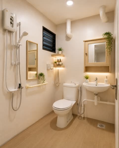 337 Ang Mo Kio Avenue 1, 337 Ang Mo Kio Avenue 1, 3 Bedrooms, 979 sqft, HDB Flat For Sale, by Eileen Leong, 500006443 - Master Bathroom - For Illustration Only - PropertyGuru.com.sg