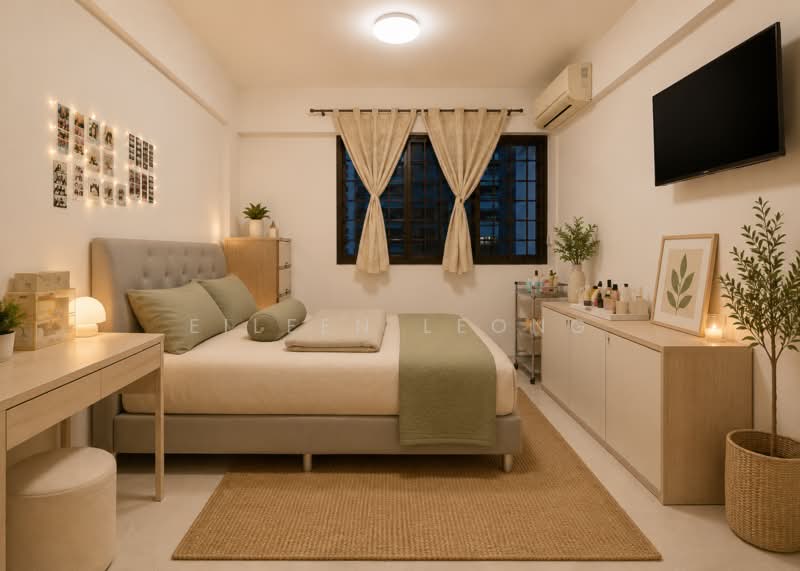 337 Ang Mo Kio Avenue 1, 337 Ang Mo Kio Avenue 1, 3 Bedrooms, 979 sqft, HDB Flat For Sale, by Eileen Leong, 500006443 - Common Bedroom - For Illustration Only - PropertyGuru.com.sg
