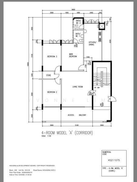 For Sale 332 Hougang Avenue 5