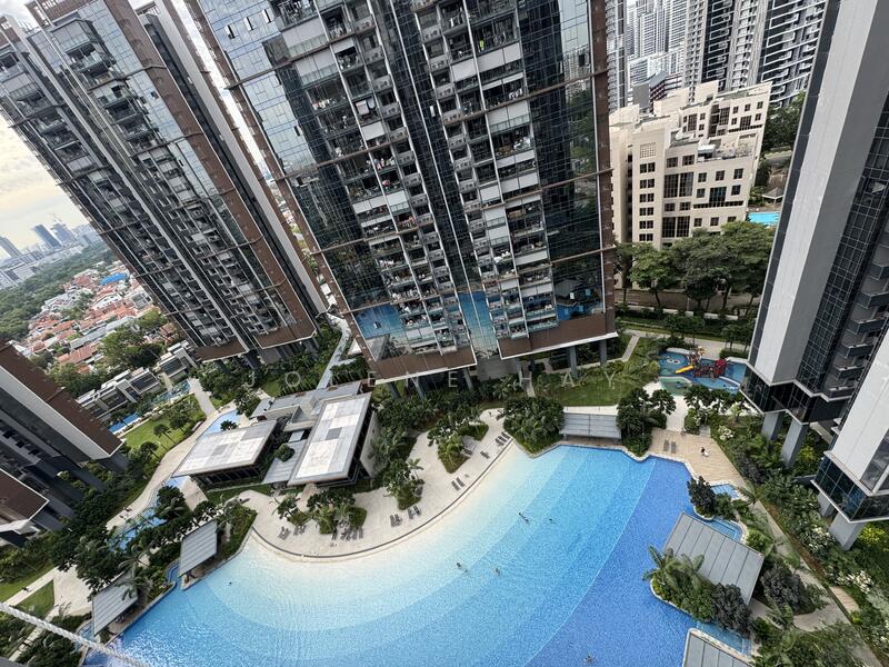 Pool view from balcony