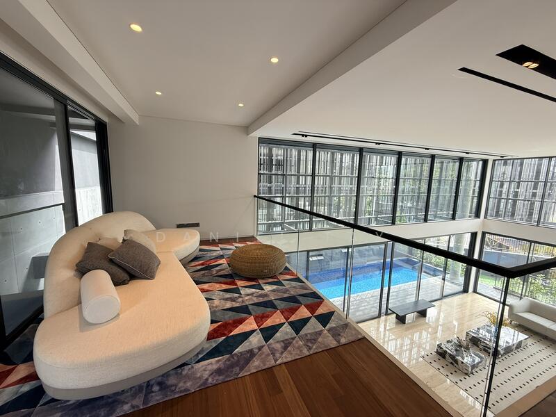 Mezzanine Overlooking  Living Room