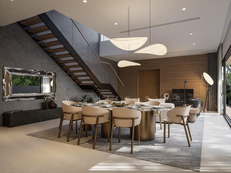 Eminence Landed - 4 Brand New Semi-Detached @ D15 Siglap Area/East Coast, Upper East Coast Road Tay Lian Teck Road Palm Ave, 5 Bedrooms, 6,154 sqft, Semi-Detached House For Sale, by Yew Shien Ping, 500010922 - Dining Room - PropertyGuru.com.sg