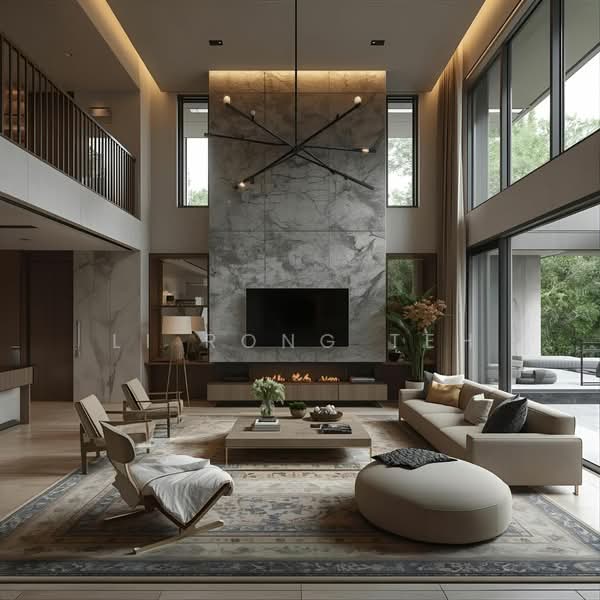 ❤️ PRESTIGIOUS D15 LANDED ENCLAVE! BRAND NEW BUNGALOW!, Crescent Road / Goodman Road / Branksome Road / Wilkinson Road, 5 Bedrooms, 10,000 sqft, Detached House For Sale, by Li Rong Teh, 500011352 - Living Room - PropertyGuru.com.sg