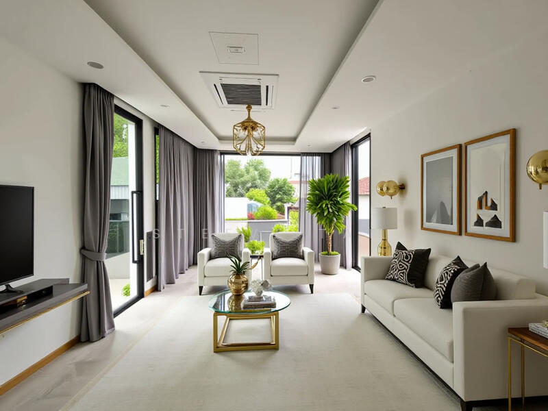 Living Room with Home staging