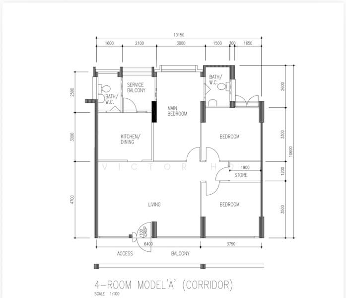 552 Serangoon North Avenue 3, 552 Serangoon North Avenue 3, 3 Bedrooms, 1,076 sqft, HDB Flat For Sale, by Victor Ho, 500012580 - PropertyGuru.com.sg