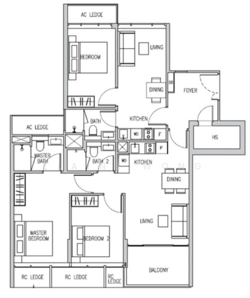 ⭐️ new FH, TOP, 3b dualkey, 4mins to Aljunied MRT ⭐️, , 3 Bedrooms, 1,216 sqft, Condominium For Sale, by Elaine Wong, 500012657 - PropertyGuru.com.sg