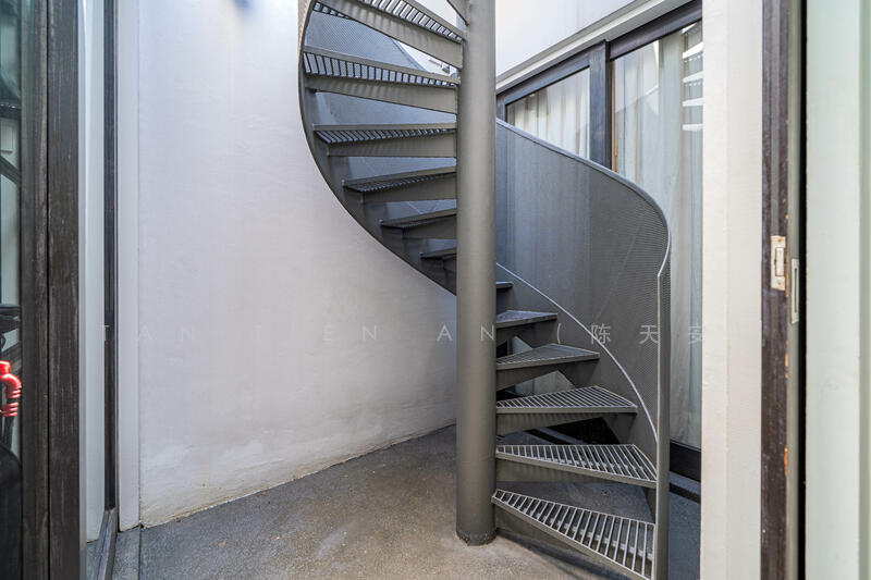 Spiral Staircase to Roof Terrace