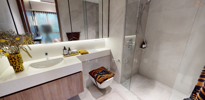 ⭐️ D5, new freehold, $80k discount, opp mrt ⭐️, Buona Vista / West Coast / Clementi New Town, 3 Bedrooms, 969 sqft, Condominium For Sale, by Elaine Wong, 500014050 - Bathroom - PropertyGuru.com.sg