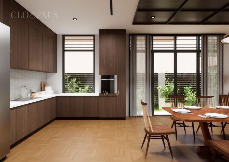 Richard's Park, Richards Avenue, Hougang / Punggol / Sengkang, 4 Bedrooms, 2,000 sqft, Corner Terrace For Sale, by Wu JiaWei, 500014562 - Kitchen(Rebuild 3D Rendering) - PropertyGuru.com.sg