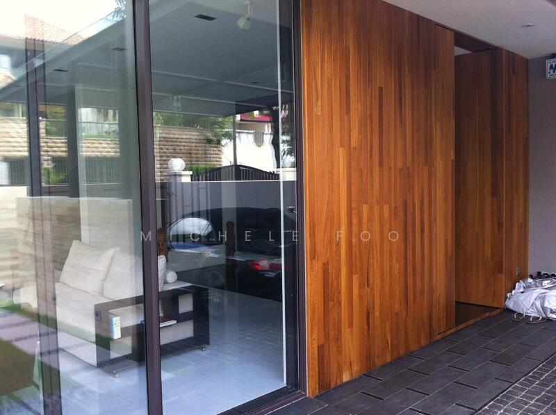 Lorong Gambir (D19) | Upper Serangoon / Bartley – Modern Freehold Semi-D with Lift Provision, Lorong Gambir, 6 Bedrooms, 4,381 sqft, Semi-Detached House For Sale, by Michele Foo, 500014646 - Full-Height Solid Timber Entrance Door - PropertyGuru.com.sg