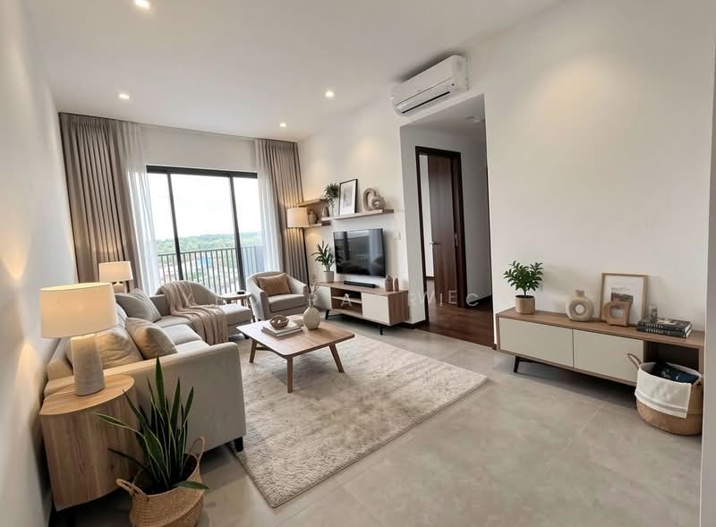 Lentor Modern, 7 Lentor Central, 3 Bedrooms, 990 sqft, Condominium For Rent, by Yeo Patrick, 500017477 - Living Room - PropertyGuru.com.sg