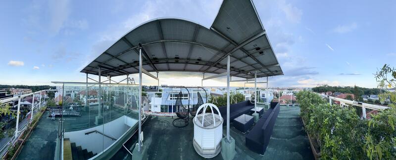 Roof Terrace with Solar Panels