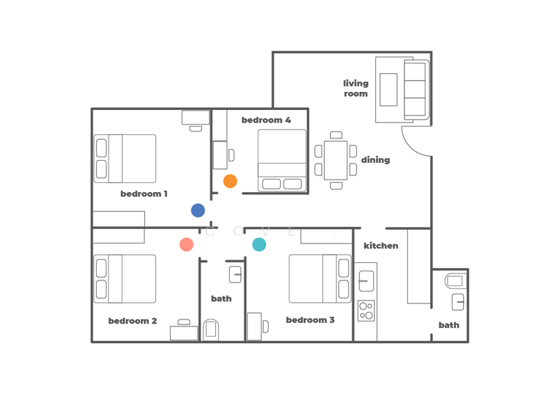 Oxley Mansion, 26-26N Oxley Road, Room Rental, 142 sqft, Apartment For Rent, by Cove, 500017997 - PropertyGuru.com.sg