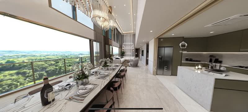 Pinetree Hill, 30 Pine Grove, 5 Bedrooms, 2,847 sqft, Condominium For Sale, by Cara Loke, 500018282 - Double Volume Dining Room - PropertyGuru.com.sg