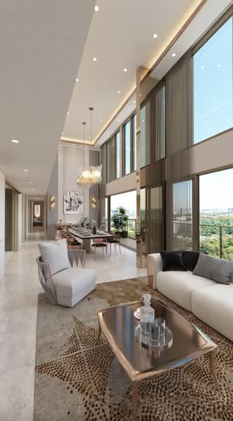 Pinetree Hill, 30 Pine Grove, 5 Bedrooms, 2,847 sqft, Condominium For Sale, by Cara Loke, 500018282 - Double Volume Living Room - PropertyGuru.com.sg