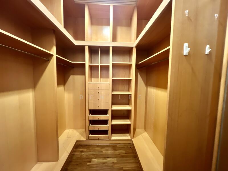 Master room walk in wardrobe