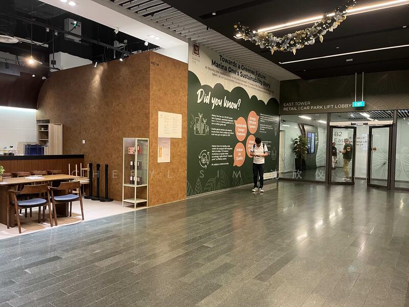 The Heart @ Marina One, 5 Straits View, 1,604 sqft, Food & Beverage For Rent, by Cheryl Sim 沈欣仪, 500020170 - Lobby - CommercialGuru.com.sg