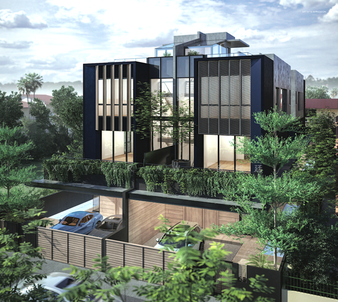 Brand New Semi-D @ Palm Avenue - Upper East Coast Road (D15) Semi-Detached House For Sale at S$ 8,980,000 | PropertyGuru Singapore - Exterior