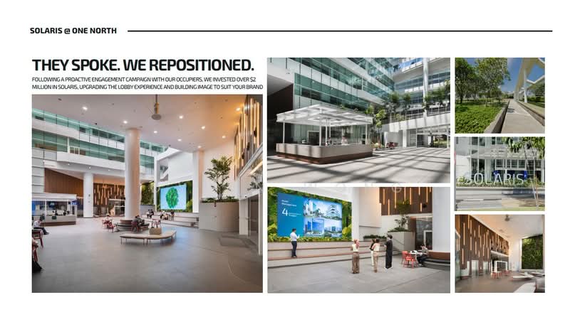 Solaris @ One-North, 1 Fusionopolis Walk, Buona Vista / West Coast / Clementi New Town, 8,262 sqft, Business / Science Park For Rent, by Dylan Wong, 500021467 - Lobby - CommercialGuru.com.sg