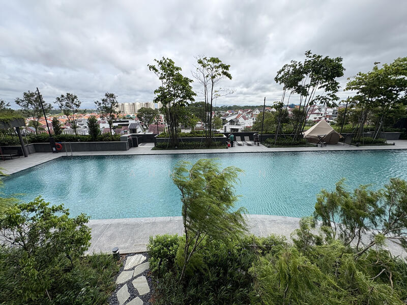 Lentor Modern, Lentor Central, 3 Bedrooms, 990 sqft, Condominium For Rent, by Anny Tan, 500022241 - Pool View - PropertyGuru.com.sg