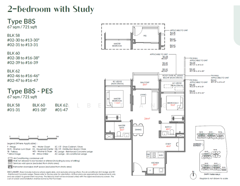 Narra Residences, 50 Dairy Farm Walk, 2 Bedrooms, 721 sqft, Condominium For Sale, by Albert Ang, 500022389 - PropertyGuru.com.sg