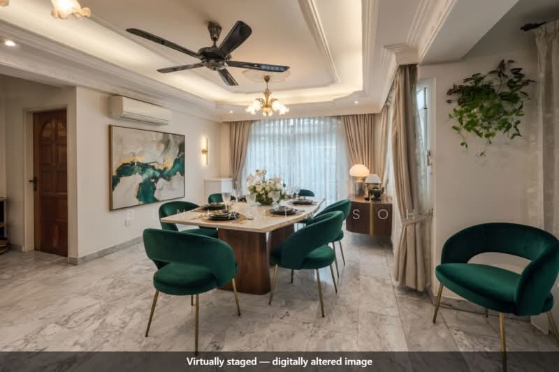 GENEROUS & REGULAR PLOT, LOW PSF CORNER-TERRACE, 1km to St. Stephen's, Opera Estate Primary Schools, Eunos / Geylang / Paya Lebar, 7 Bedrooms, 3,300 sqft, Corner Terrace For Sale, by Benjamin Soh, 500023015 - Dining Room - PropertyGuru.com.sg