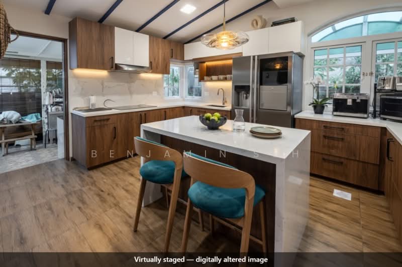 GENEROUS & REGULAR PLOT, LOW PSF CORNER-TERRACE, 1km to St. Stephen's, Opera Estate Primary Schools, Eunos / Geylang / Paya Lebar, 7 Bedrooms, 3,300 sqft, Corner Terrace For Sale, by Benjamin Soh, 500023015 - Kitchen - PropertyGuru.com.sg