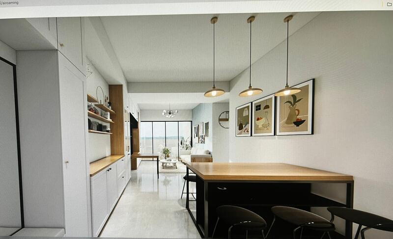 Piccadilly Grand Condominium For Sale at S$ 2,990,000 | PropertyGuru Singapore - Rendering for Dinning & Living 