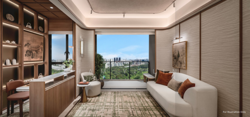 ⭐️SAFE Growth Potential: New 3-Bedroom Near GLS, Attractive $25XX PSF! DON'T MISS! Condominium For Sale at S$ 2,460,000 | PropertyGuru Singapore - Living Room