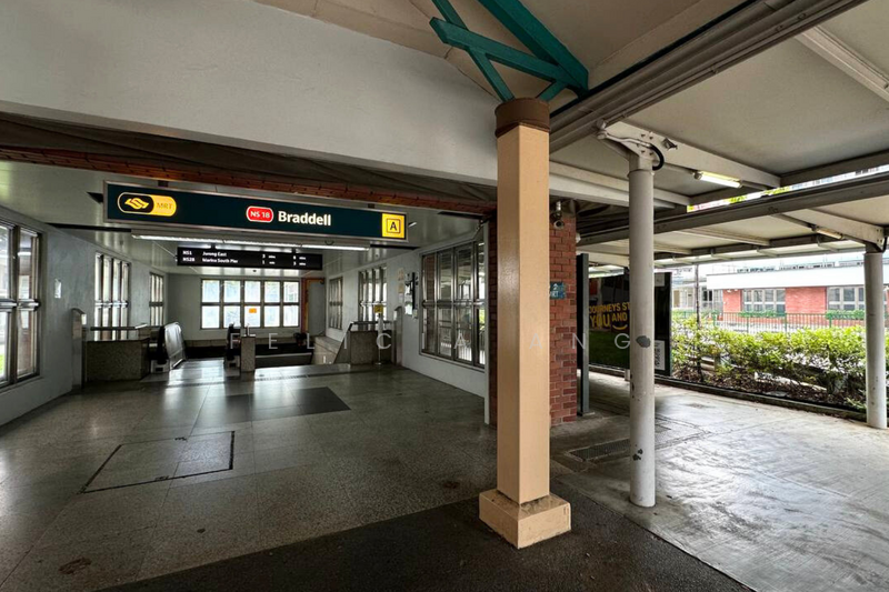 Sheltered walkway to MRT