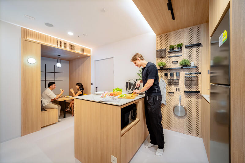 RESIDE | 336 River Valley | Coliving, , Studio, 136 sqft, Apartment For Rent, by Far East Organization, 500024623 - Kitchen - PropertyGuru.com.sg