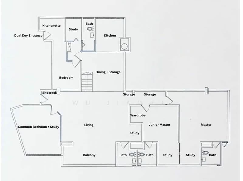Pandan Valley, 4 Pandan Valley, 4 Bedrooms, 2,142 sqft, Condominium For Sale, by Wu JiaWei, 500024992 - PropertyGuru.com.sg