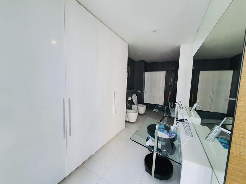 Bathroom with walk-in wardrobe