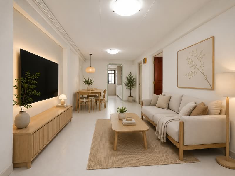 108 Serangoon North Avenue 1, 108 Serangoon North Avenue 1, Hougang / Punggol / Sengkang, 2 Bedrooms, 743 sqft, HDB Flat For Sale, by Liz Lee, 500025110 - Living Room - PropertyGuru.com.sg