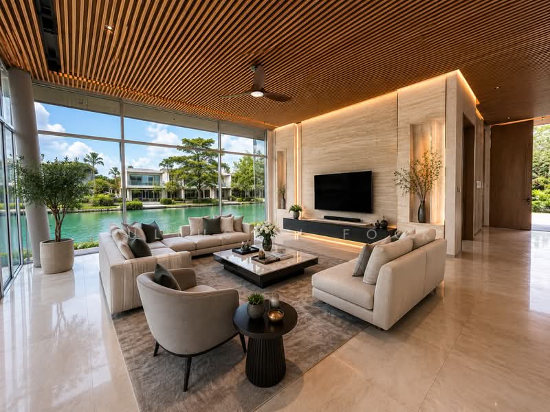 Sentosa Cove, Ocean Drive, 5 Bedrooms, 8,000 sqft, Detached House For Rent, by Julius WL Fock, 500025708 - Living Room - PropertyGuru.com.sg