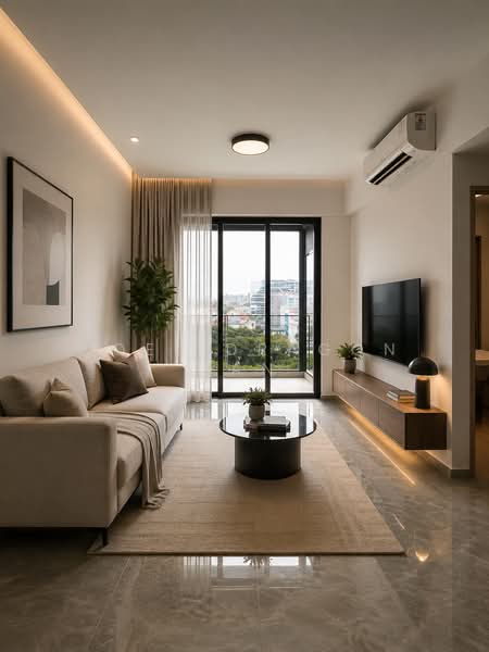 Bartley Vue, 8 Jalan Bunga Rampai, 2 Bedrooms, 732 sqft, Condominium For Sale, by Noel DRAGON Tan, 500025957 - Living Room - PropertyGuru.com.sg