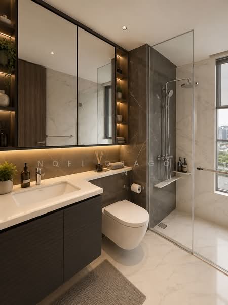 Bartley Vue, 8 Jalan Bunga Rampai, 2 Bedrooms, 732 sqft, Condominium For Sale, by Noel DRAGON Tan, 500025957 - Bathroom - PropertyGuru.com.sg