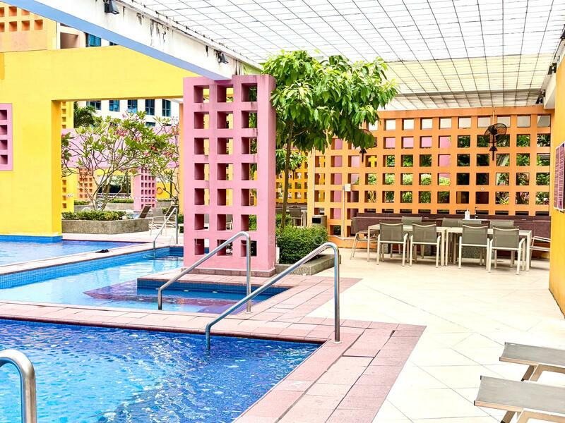 BBQ Pits by the poolside