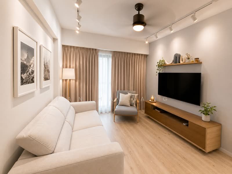 181 Jelebu Road, 181 Jelebu Road, 3 Bedrooms, 1,012 sqft, HDB Flat For Sale, by Fan Hao Ang, 500026081 - AI rendering Living Room - PropertyGuru.com.sg