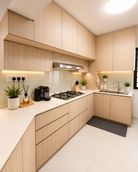 181 Jelebu Road, 181 Jelebu Road, 3 Bedrooms, 1,012 sqft, HDB Flat For Sale, by Fan Hao Ang, 500026081 - AI rendering Kitchen - PropertyGuru.com.sg