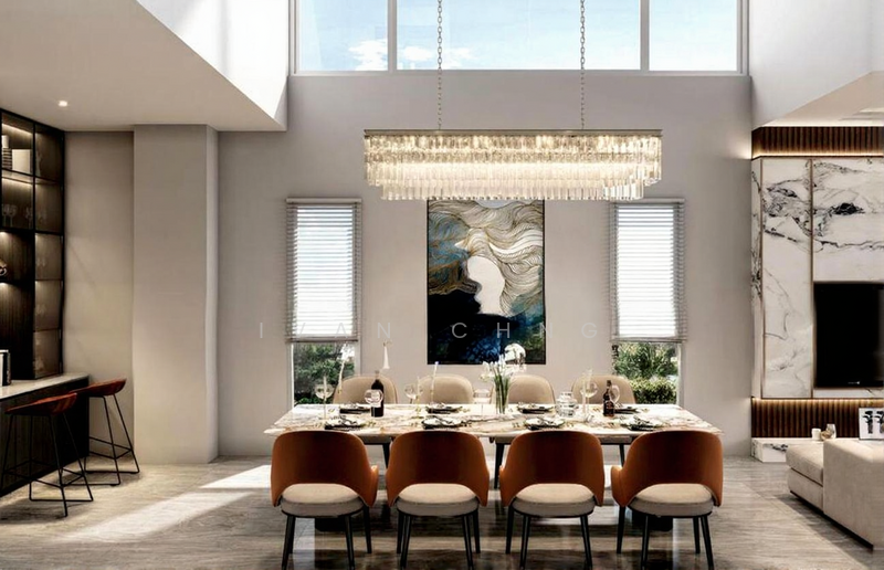 LANDED7772@ Brand New D15 Corner Terrace Park 4 Cars, Upper East Coast, 5 Bedrooms, 5,800 sqft, Corner Terrace For Sale, by Ivan Chng, 500026185 - Dining Room (Artist's Impression) - PropertyGuru.com.sg