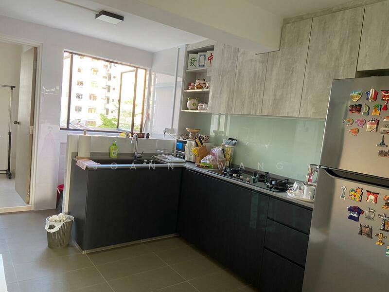 Open concept kitchen area