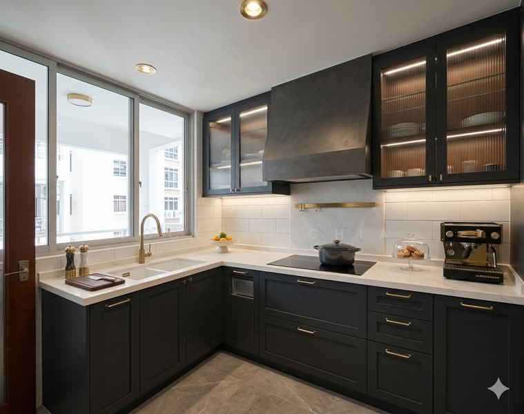 Park Green, 12 Rivervale Link, 3 Bedrooms, 1,367 sqft, Condominium For Sale, by Jocelyn Chia, 500027237 - ID sample Kitchen - PropertyGuru.com.sg