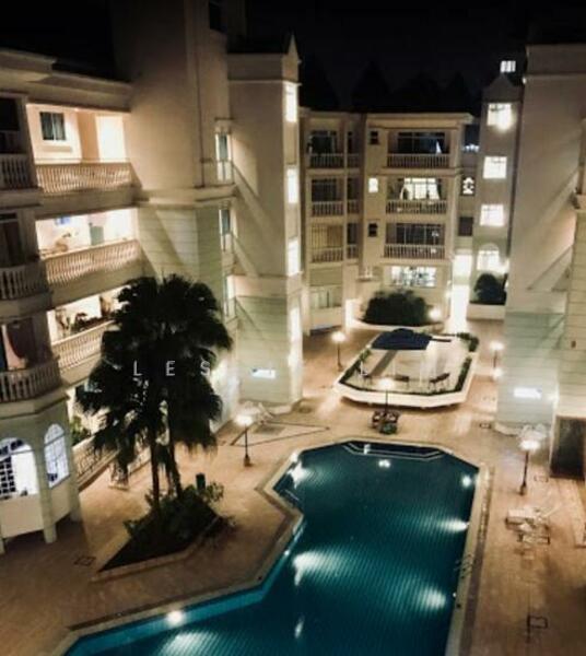 Swimming Pool At Night