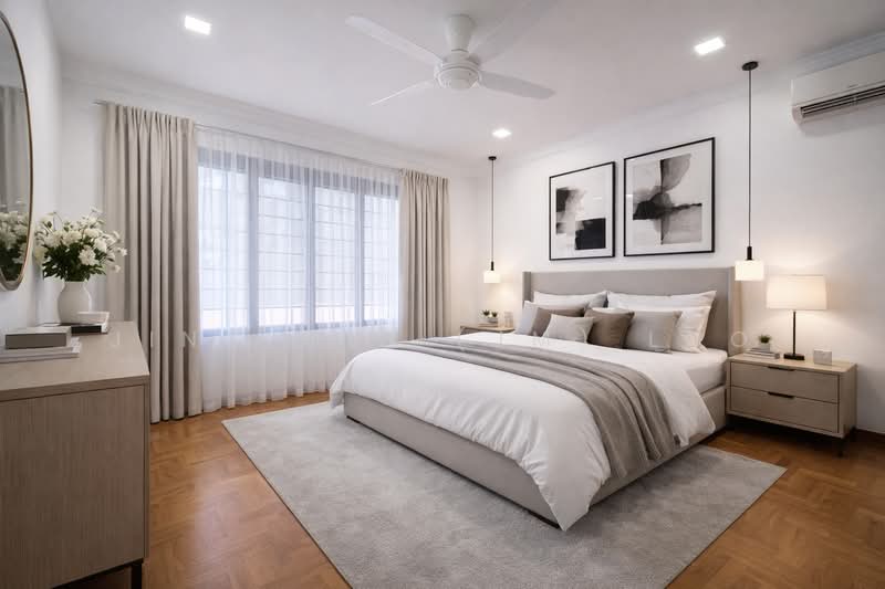 ★ D19 Spacious Family Corner Terrace ★ Minutes to Serangoon MRT & NEX, , 5 Bedrooms, 3,000 sqft, Corner Terrace For Rent, by Jing Min (JM) Loo, 500027709 - Master Bedroom - PropertyGuru.com.sg