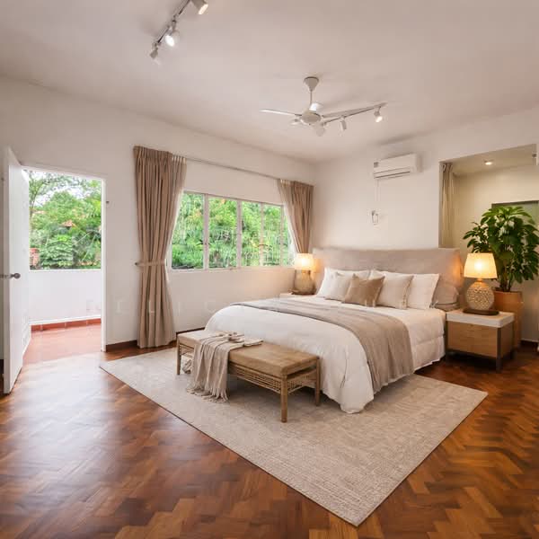 Charming Modern Black & White 2 Storeys GCB - Leedon Park, Leedon park, 4 Bedrooms, 7,000 sqft, Good Class Bungalow For Rent, by Felicia Quek, 500027781 - Bedroom - PropertyGuru.com.sg