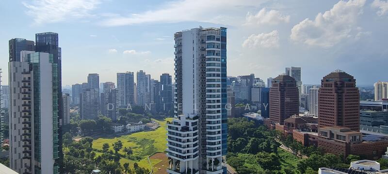 Unblock city and greenery view
