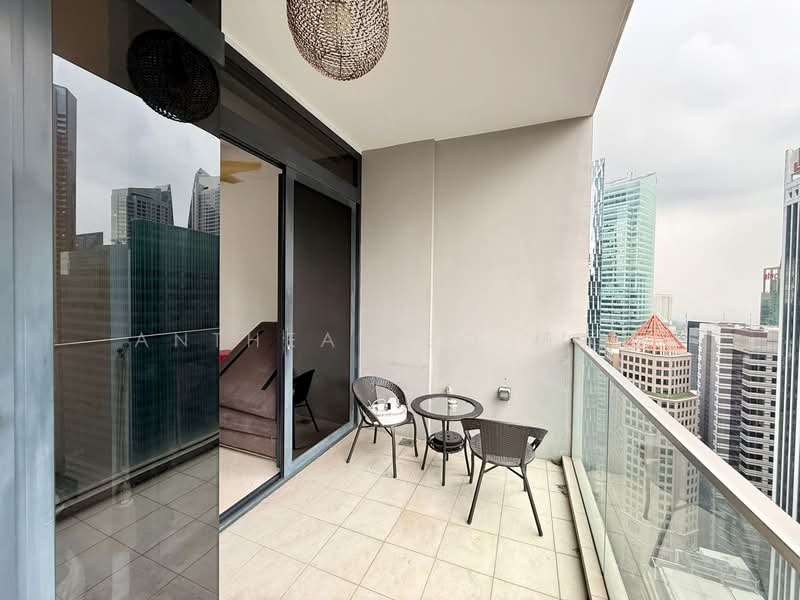 Robinson Suites, 50 Robinson Road, Boat Quay / Raffles Place / Marina, 2 Bedrooms, 603 sqft, Condominium For Sale, by Anthea Yeo 杨丽娇, 500029229 - Balcony - PropertyGuru.com.sg